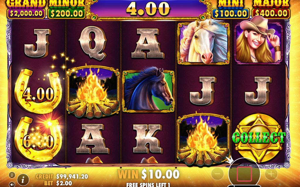 Free Spins retriggers from three campfire Scatters