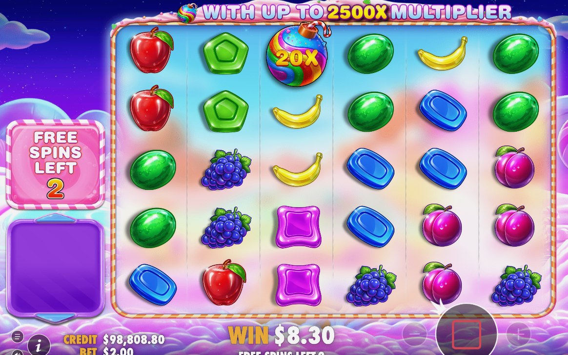 Free Spins round in progress on the 6x5 grid